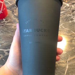 **COLLECTIBLE** 2017 Acrylic black matte Starbucks tumbler